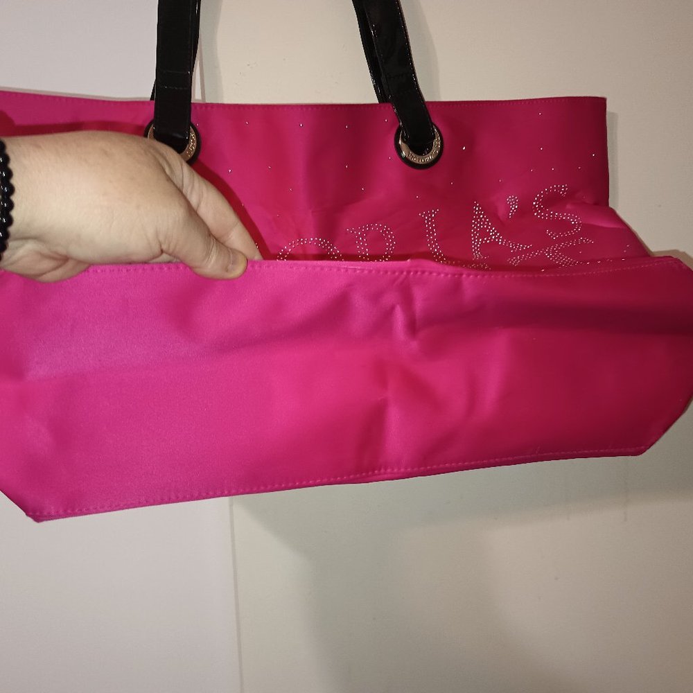 Victoria’s Secret Fuchsia Pink Rhinestone Tote Bag - Picture 3 of 8